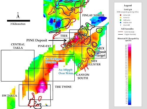 IP Chargeability Results Outline Extensive Mineralized Systems within 8 Target Areas